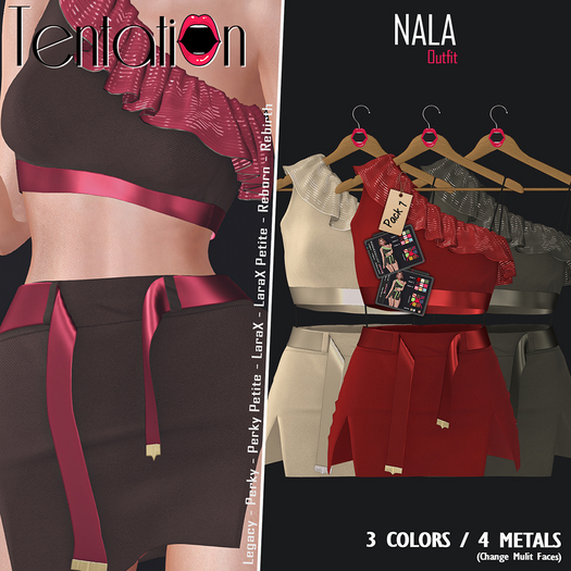* TentatioN * PACK 1 - Outfit NALA (Unpacker)
