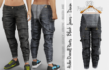 Overall Pants Aiden Black Denim - Jeans - Signature Gianni, Belleza Jake, Legacy, Athletic - FashionNatic 