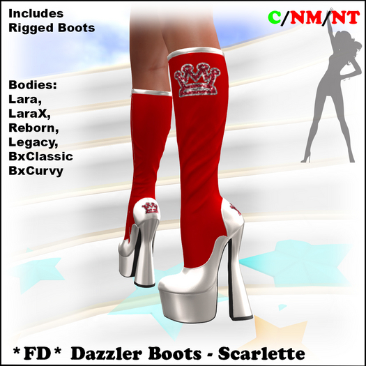 *FD* Dazzler Boots [Boxed] Scarlette