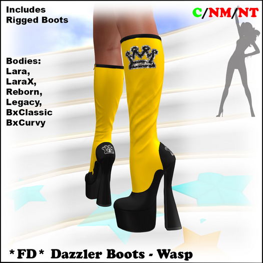 *FD* Dazzler Boots [Boxed] Wasp