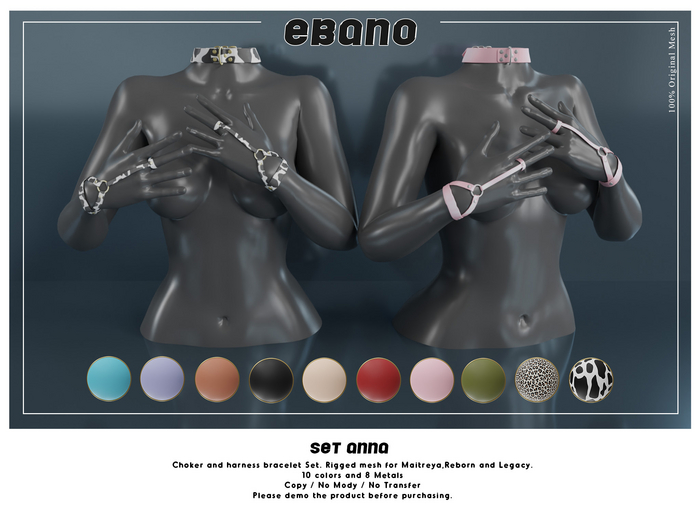 Ebano-Set Anna(CHOKER)ORANGE