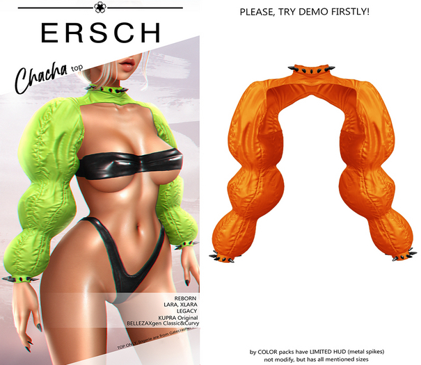 ERSCH - Chacha Top fem -orange-