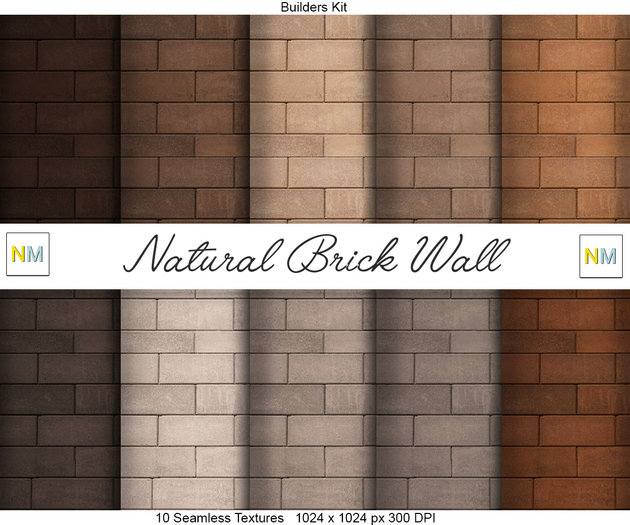 Natural Brick Wall Textures NM