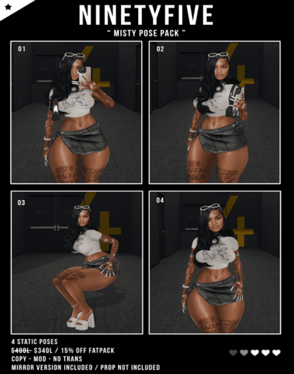 NinetyFive / Misty Pose Pack