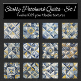 *Wallflowers* Shabby Patchwork Quilts - Set 1