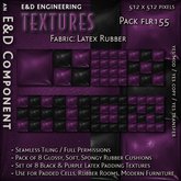 [FLR155] 8 Black and Purple Latex Textures Plum Latex Textures Purple Latex Cushion Textures by E&D ENGINEERING