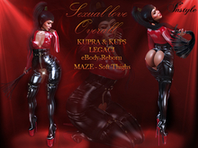 Latex Jumpsuit BLACK/RED