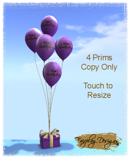 ~R~Purple Themed Happy Birthday Balloons (Copy)
