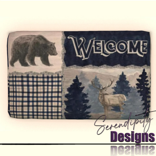 Serendipity Designs - Cabin Blues Doormat
