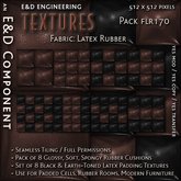 [FLR170] 8 Black and Brown Latex Textures Black Latex Textures Brown Latex Cushion Textures by E&D ENGINEERING