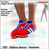 *FD* Glitter Sneax [Boxed] Patriots