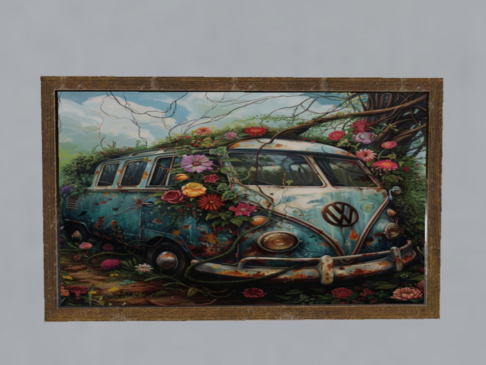 Flower VW Van Boxed