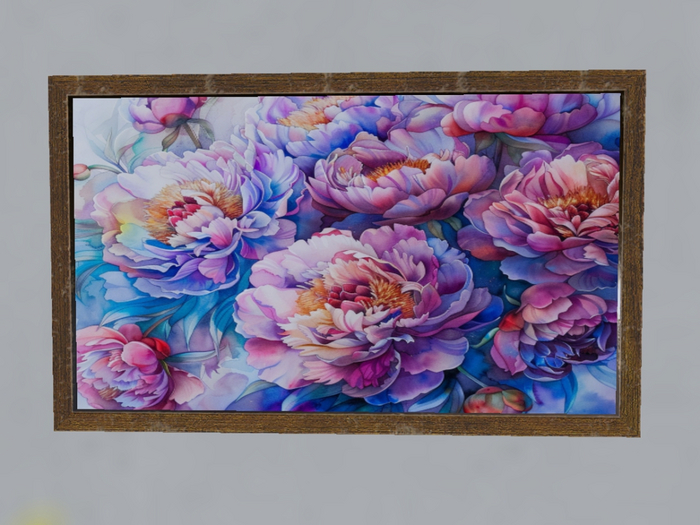 Watercolor Peonies Boxed