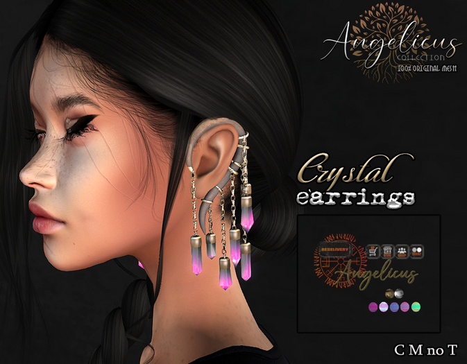 .AngelicUs. Crystal earrings