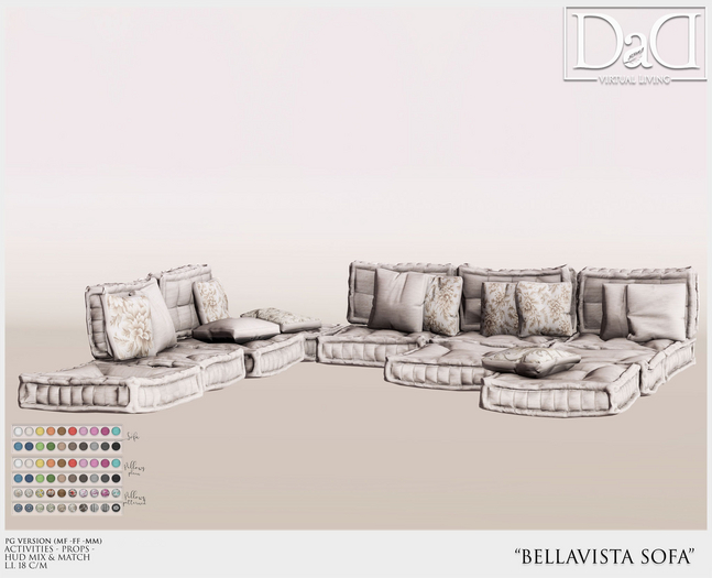 DaD - BellaVista Sofa - PG