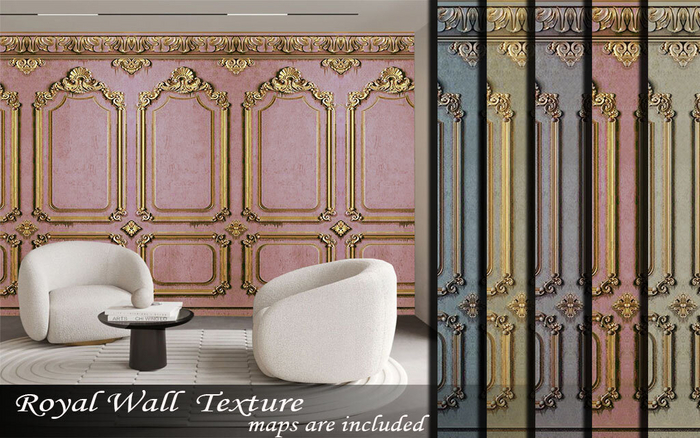 ROYAL PANELLING WALL TEXTURE(Horizontal Seamless)