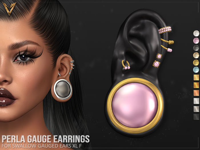 [VIPERA] Perla Gauge Earrings (XL F)