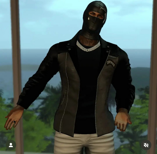 [P.D] JULIO ARMANI BLK/WHT TOP UNDERNEATH JACKET