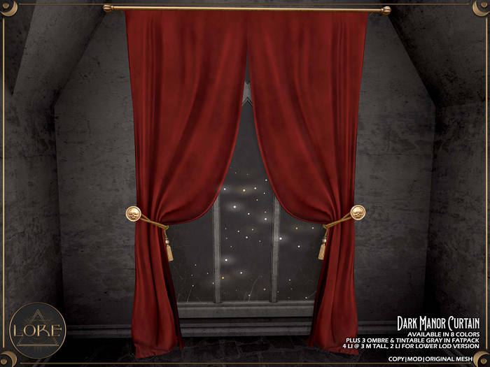 LORE Dark Manor Curtain [fatpack] 