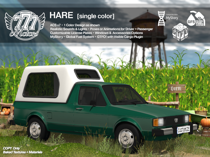 [777] HARE - Green (Add)