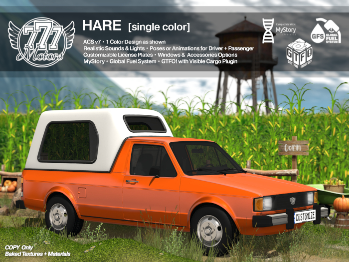 [777] HARE - Orange (Add)