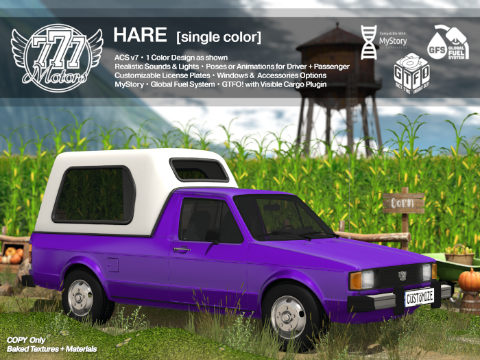[777] HARE - Purple (Add)