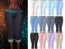 Beth Denim Capris 2.0 [FATPACK] - Maitreya Lara • LaraX • Petite • PetiteX • Legacy • Reborn Clothing