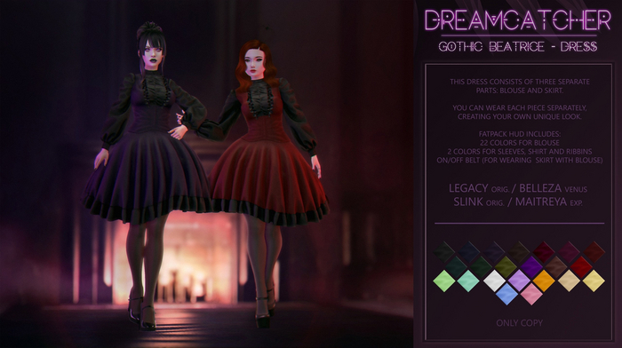DREAMCATCHER // Gothic Beatrice - Dress / Fatpack