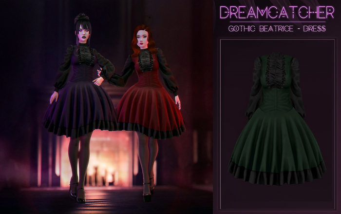 DREAMCATCHER // Gothic Beatrice - Dress / Forest
