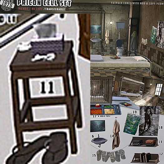 11. [Since1975] Prison Cell - Stool