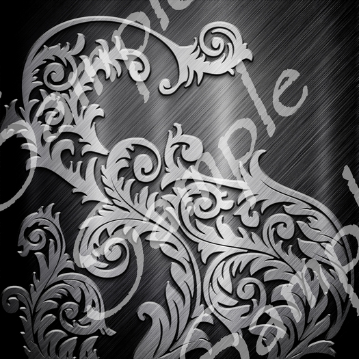 Gray embossed steel 1.4 FULL PERMS