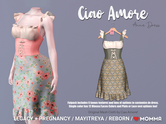 Ciao Amore! - Anne Dress (F) Olive