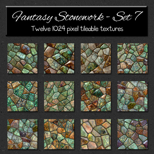 *Wallflowers* Fantasy Stonework - Set 7