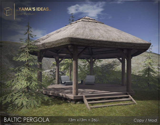 Y.I. - Baltic - Reed roof pergola