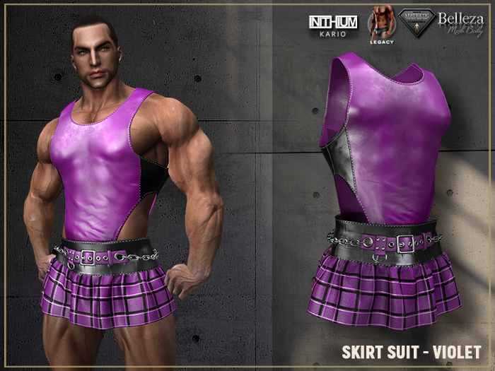 [SEVENELEVEN] Skirt Suit - Violet