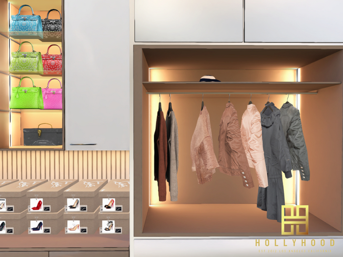 Hollyhood Elegant Closet - Female Decor
