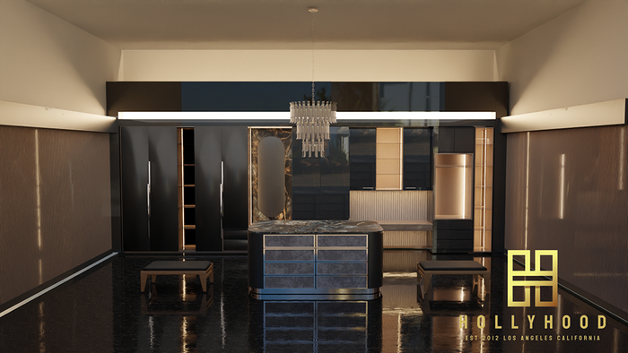 Hollyhood Elegant Closet - Black