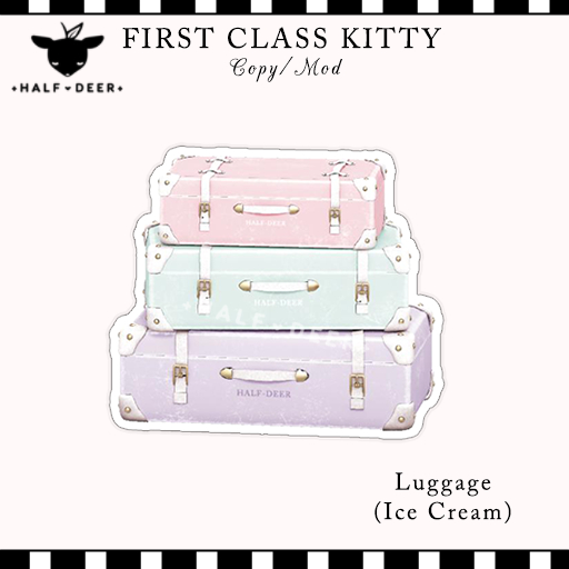 +Half-Deer+ First Class Kitty - Luggage - Ice Cream