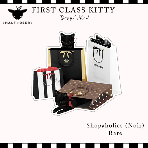 +Half-Deer+ First Class Kitty - Shopaholics - Noir RARE