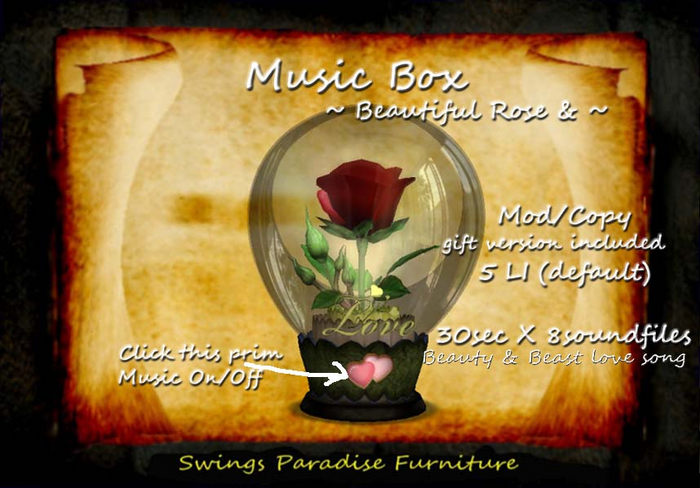 Music Box ~ Beautiful Rose &  ~  V02