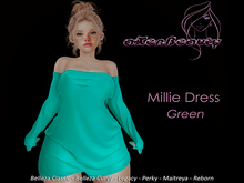 aX: Millie Dress Green