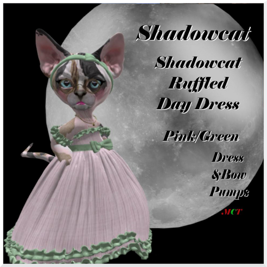 Shadowcat Ruffled Day Dress - Pink/Yellow 