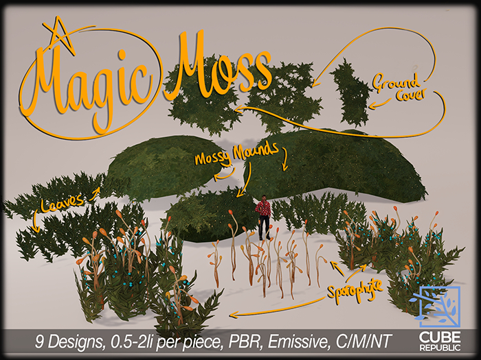PBR Magic moss landscaping kit