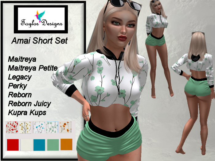 TD Amai Short Set w Hud