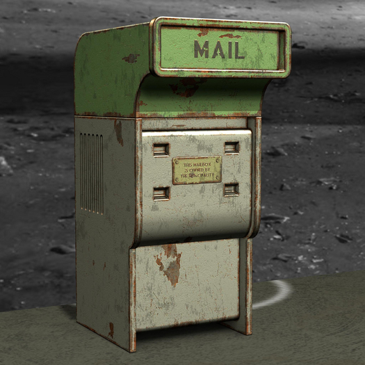 {Unflat Stuff} Retro Futuristic Mailbox