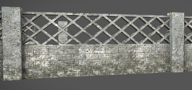 Cement Fence wall ..