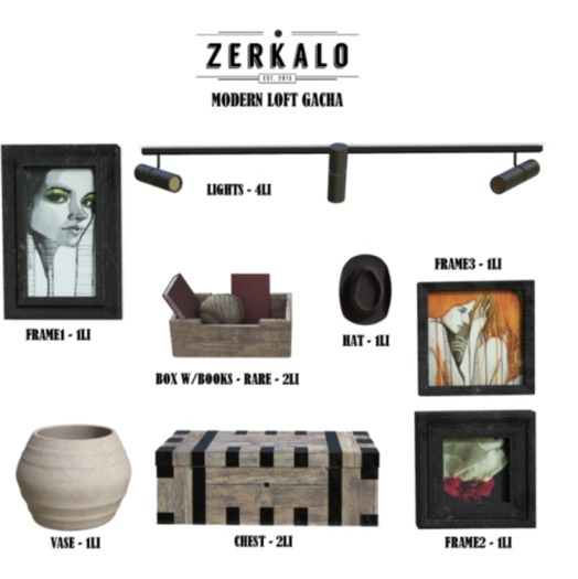 [ zerkalo ] Modern Loft Gacha - Box w/Books - RARE