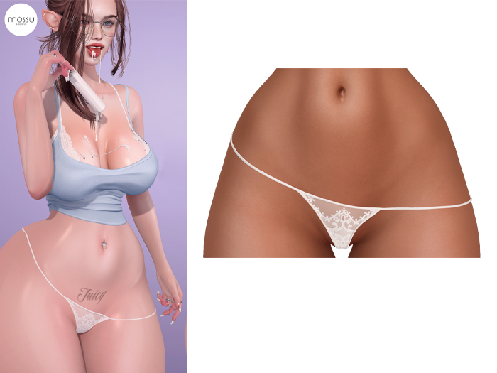 Mossu - Phoebe Panties - White