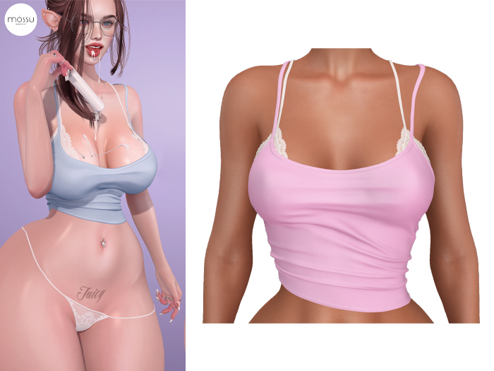 Mossu - Phoebe Top - Fairy Pink