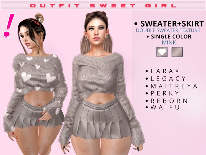 [DressUp!] Outfit Sweet Girl - Pack Single Color - (Mink)